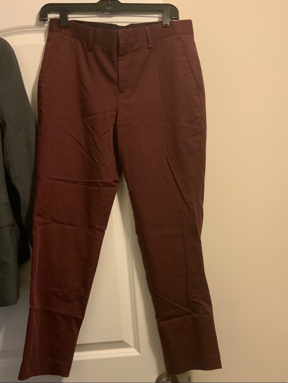 Express Men's Slim Chinos in Burgundy